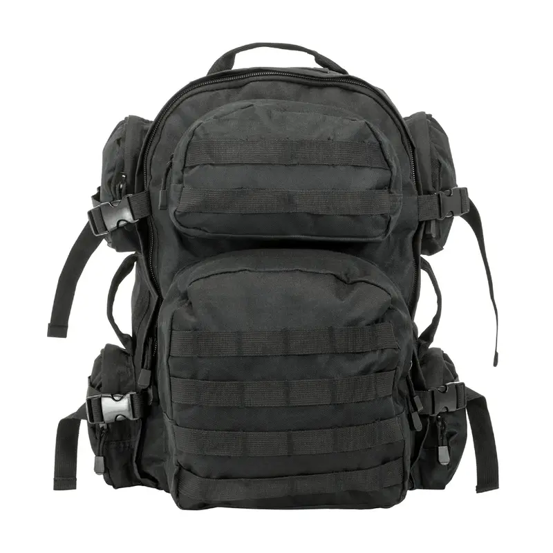 Tactical Backpack – Black, Molle-Compatible 1