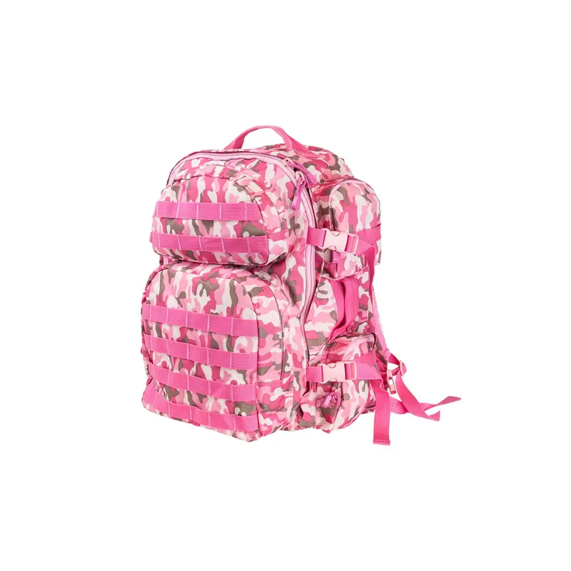 Tactical Backpack With Pink Camo Pattern 1