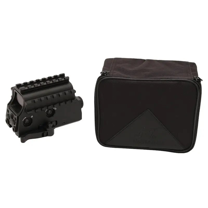 Tactical Green Dot Sight With Red Laser & Quick-Release Armored Rail Mount 1