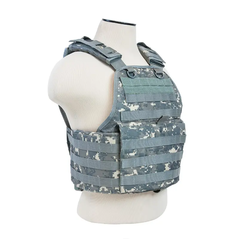 Tactical Plate Carrier Vest – Digital Camouflage Pattern 1