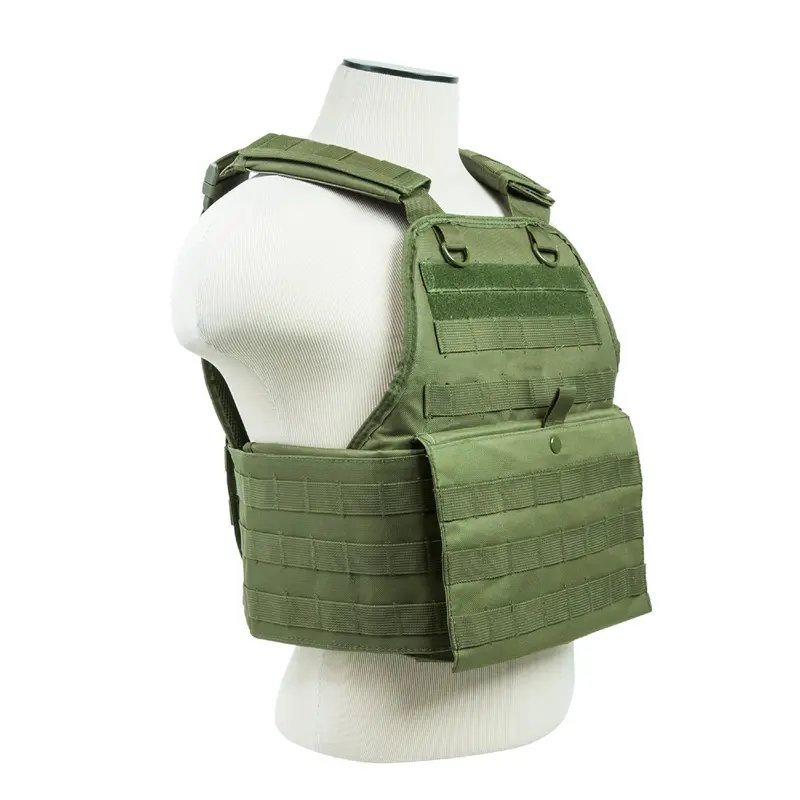 Tactical Plate Carrier Vest In Olive Green 1