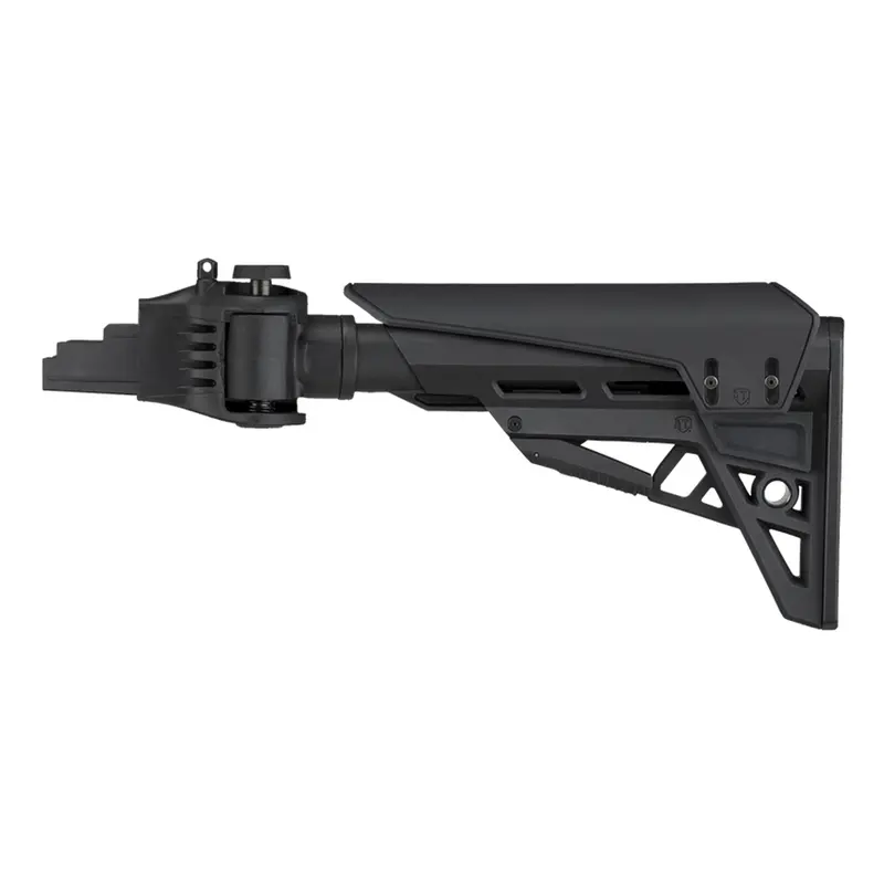Tactlite Adjustable Side-Folding Stock For Ak-47 Platforms – Black Finish With Scorpion Recoil Pad 1