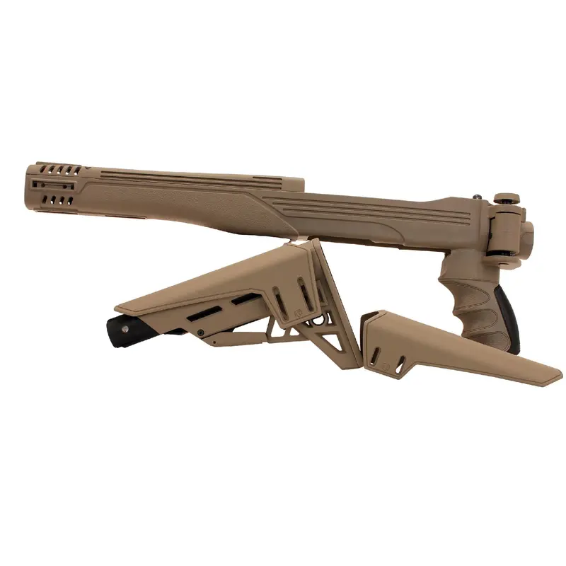 Tactlite Adjustable Side-Folding Stock For Ruger 10/22 Rifles – Flat Dark Earth Finish With Scorpion Recoil Pad (Cr Model) 1
