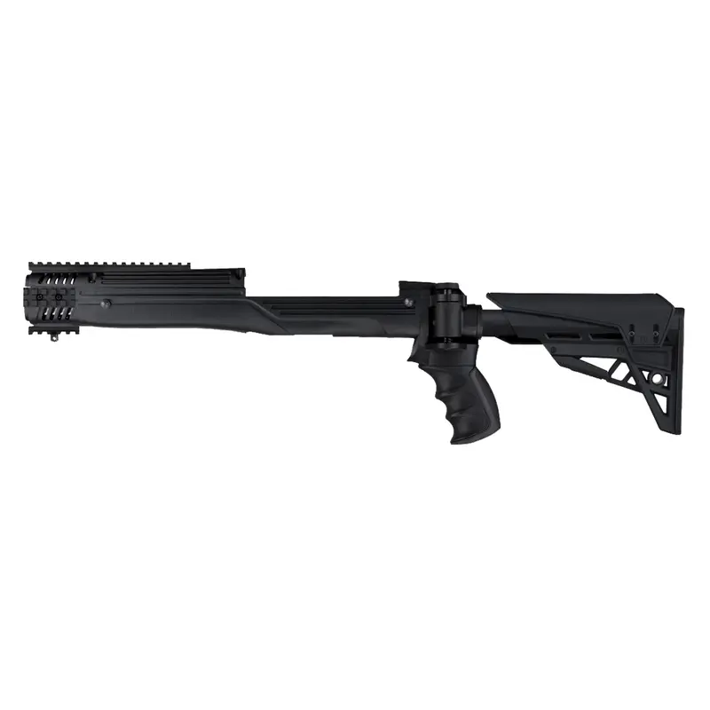Tactlite Adjustable Side-Folding Stock For Ruger Mini-14 Rifles – Black Finish With Scorpion Recoil System 1