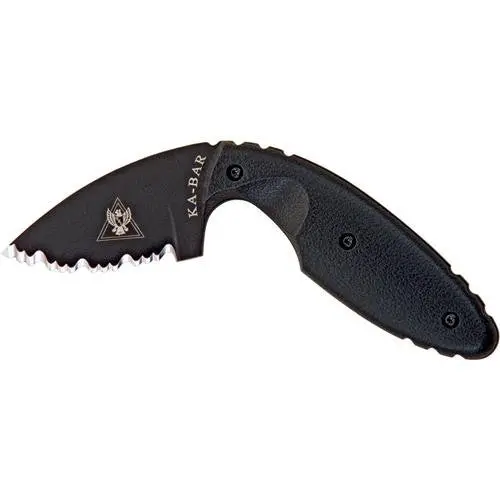 Tdi Law Enforcement Tactical Knife With Black Serrated Blade And Rigid Sheath 1