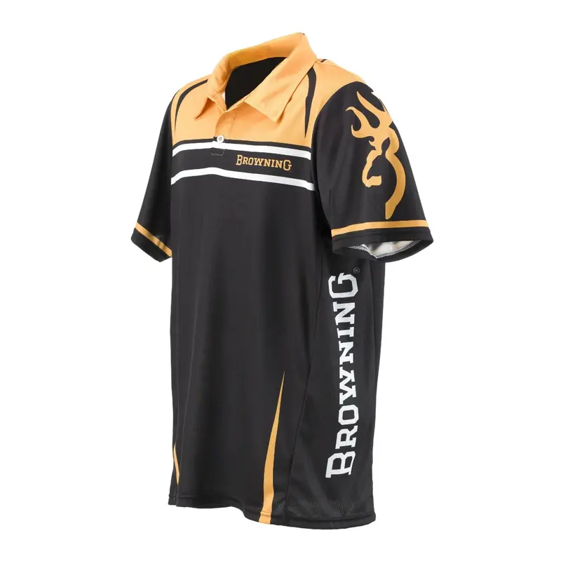 Team Browning Gold-And-Black Polo Shirt – Small 1
