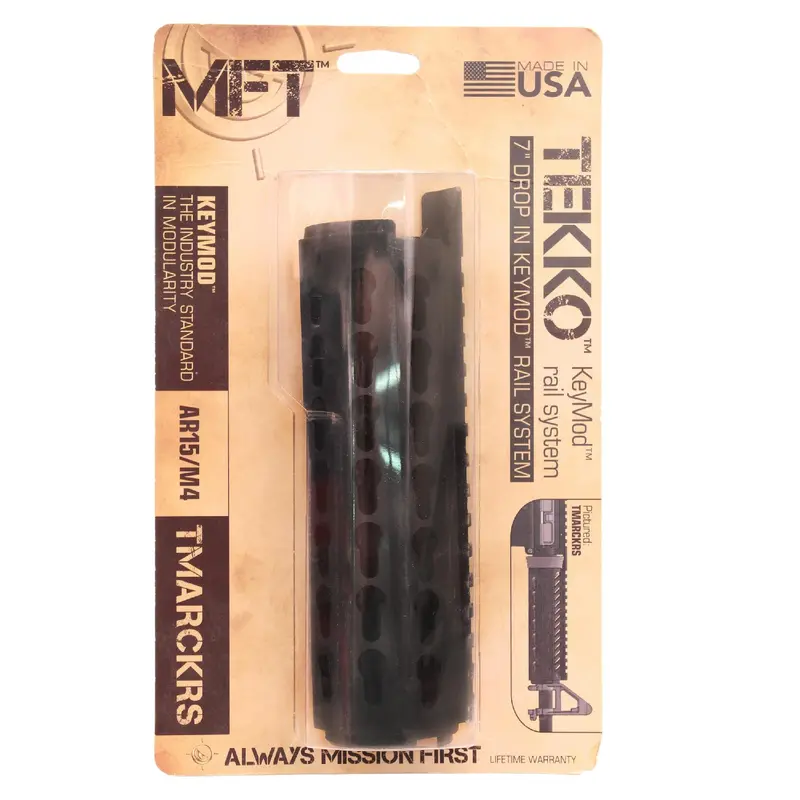 Tekko Metal Ar-15 7" Carbine Drop-In Rail System – Black 1