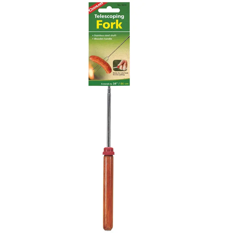 Telescoping Campfire Cooking Fork – Compact Stainless Steel 1