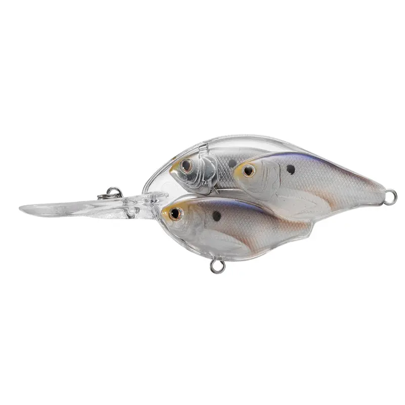 Threadfin Shad Baitball Crankbait – 2.5", #6 Hook, 6–8 Ft Dive Depth (Pearl-Gray) 1