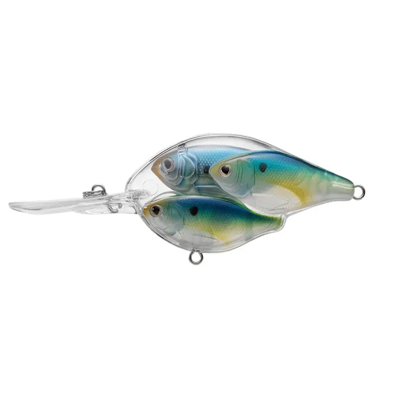 Threadfin Shad Crankbait – 2.5" Freshwater Lure, #6 Hook, 6–8 Ft Running Depth, Pearl-Blue-Chartreuse 1