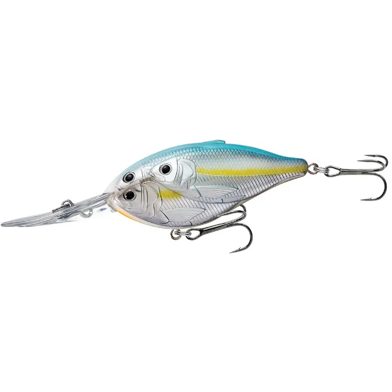 Threadfin Shad Crankbait – 3.5-Inch Freshwater Lure, #1 Hook, 20-Foot Dive Depth, Metallic Pearl-Blue Finish 1