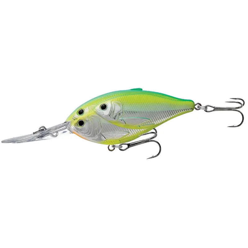 Threadfin Shad Crankbait – 3-Inch Freshwater Lure, #2 Hook, 16-Foot Dive Depth, Metallic Citrus Shad Finish 1