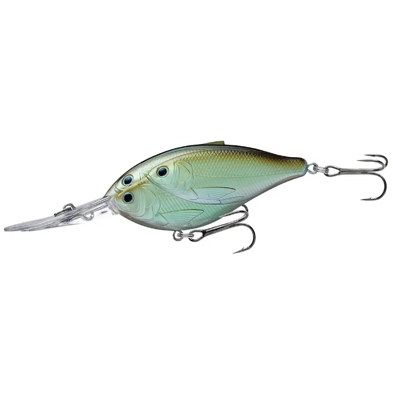 Threadfin Shad Shallow-Diving Crankbait – 2.75" Freshwater Lure, #4 Hook, 12 Ft Max Depth, Green-Ghost 1