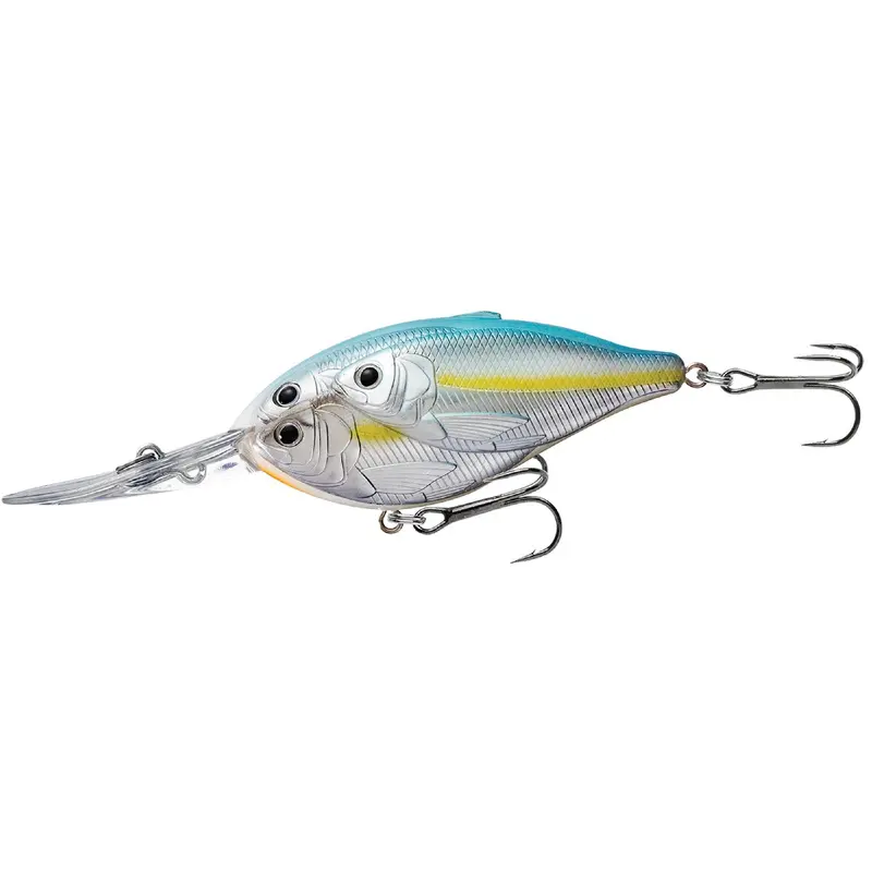 Threadfin Shad Shallow-Diving Crankbait – 2.75" Freshwater Lure, #4 Hook, 12 Ft Max Depth, Metallic Pearl-Blue Shad 1