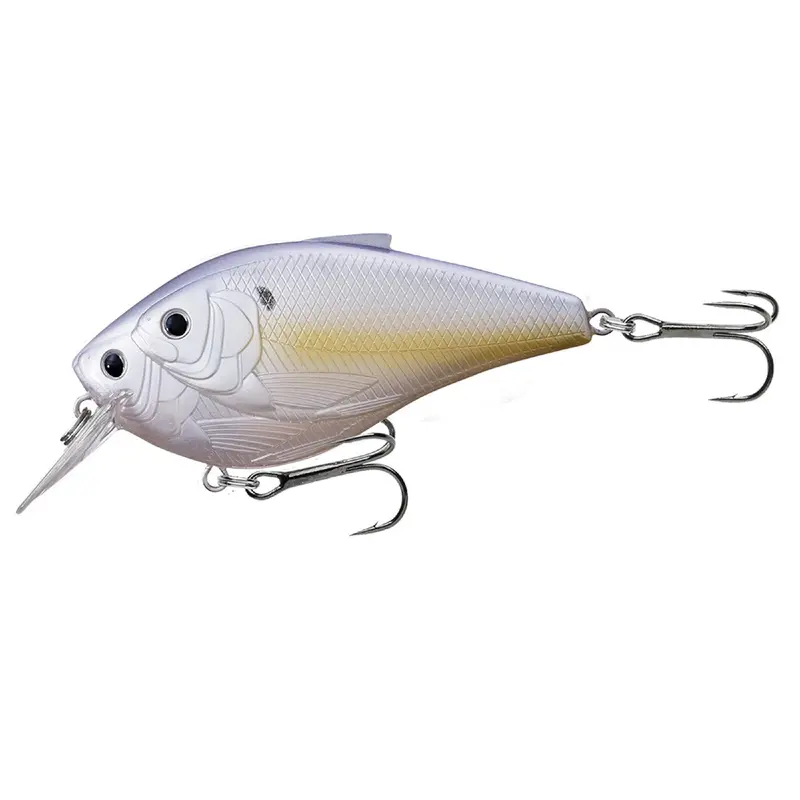 Threadfin Shad Squarebill Crankbait – 3" Freshwater Lure, #1 Hook, 4–5 Ft Dive Depth, Ghost Pearlescent Shad 1