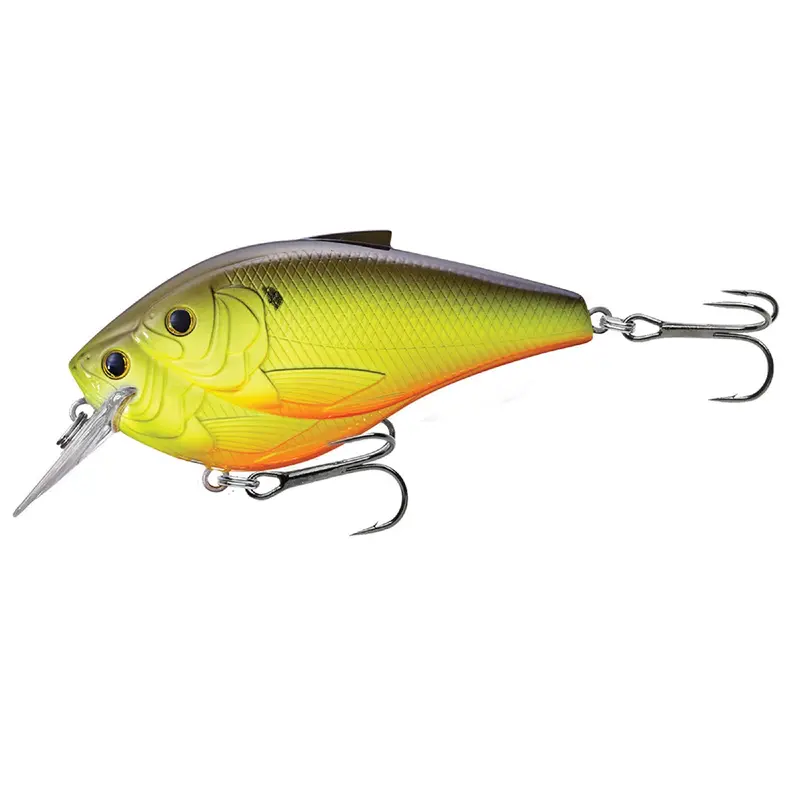 Threadfin Shad Squarebill Crankbait – 3" Freshwater Lure, #1 Hook, 4–5 Ft Dive Depth, Metallic Chartreuse-Black 1