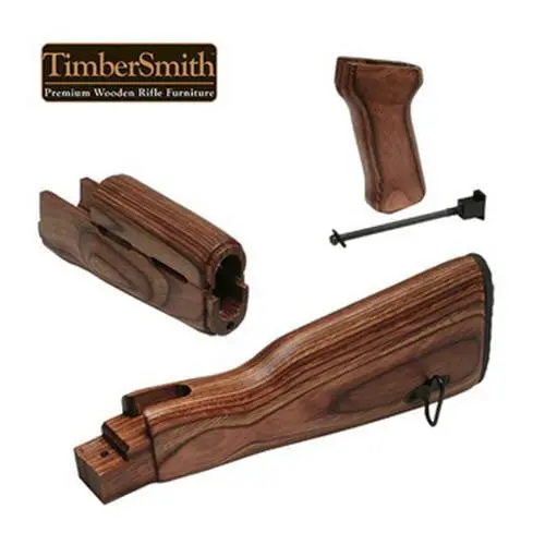 Timber Smith Romanian Ak-47 Stock Set – Brown Laminate Finish 1