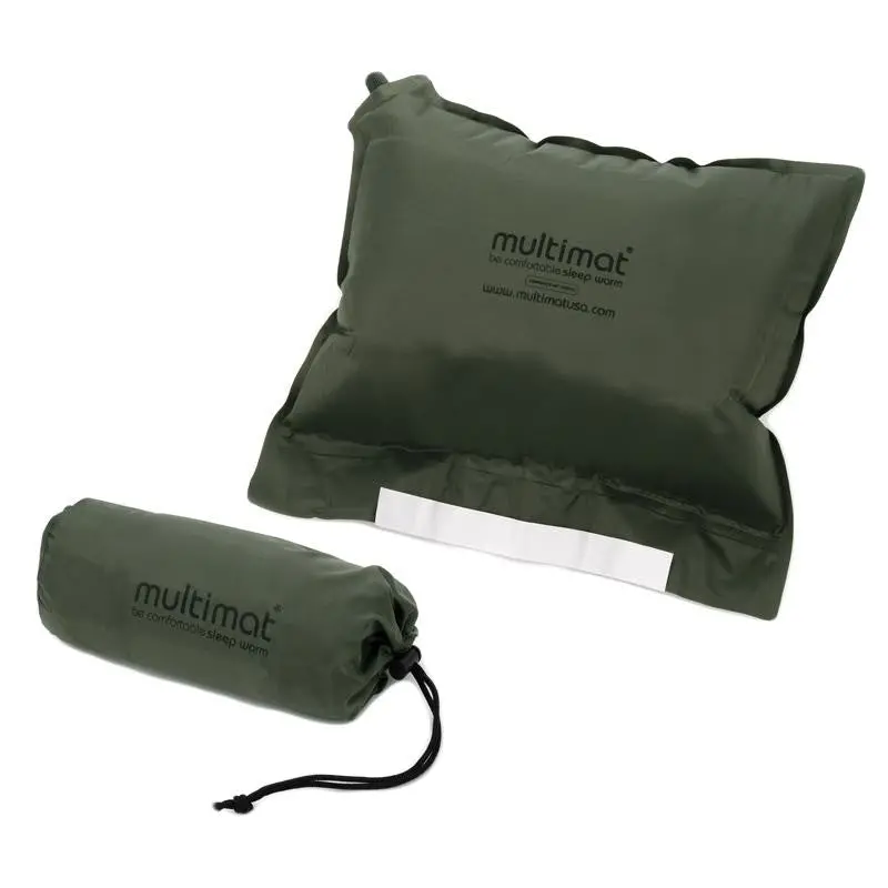 Trekker Travel Pillow – Ergonomic Olive-Finish Support 1