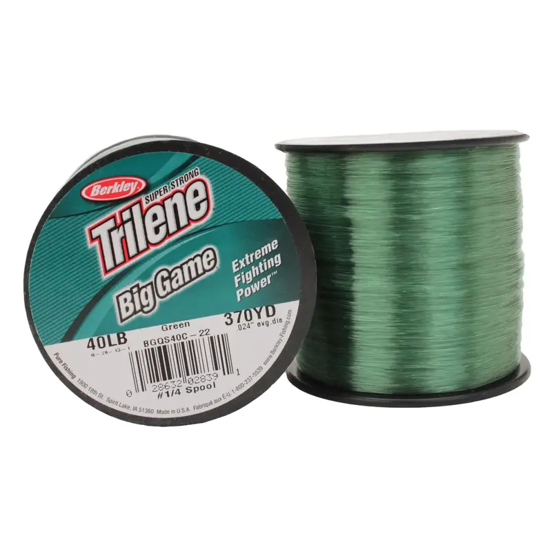 Trilene Big Game Monofilament Fishing Line – 370 Yds, 40 Lb Test, 0.024" Green 1