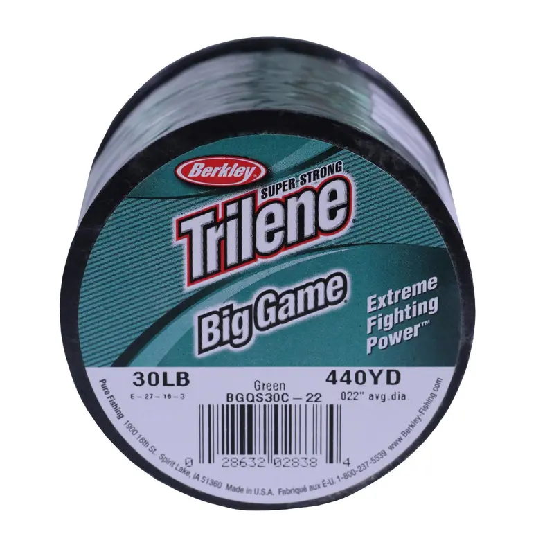 Trilene Big Game Monofilament Fishing Line – 440 Yds, 30 Lb Test, 0.022" Green 1