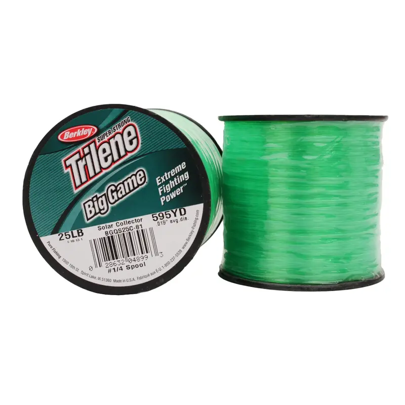 Trilene Big Game Monofilament Fishing Line – 595 Yards, 25 Lb Test, 0.019" Diameter, Solar Collector Color 1