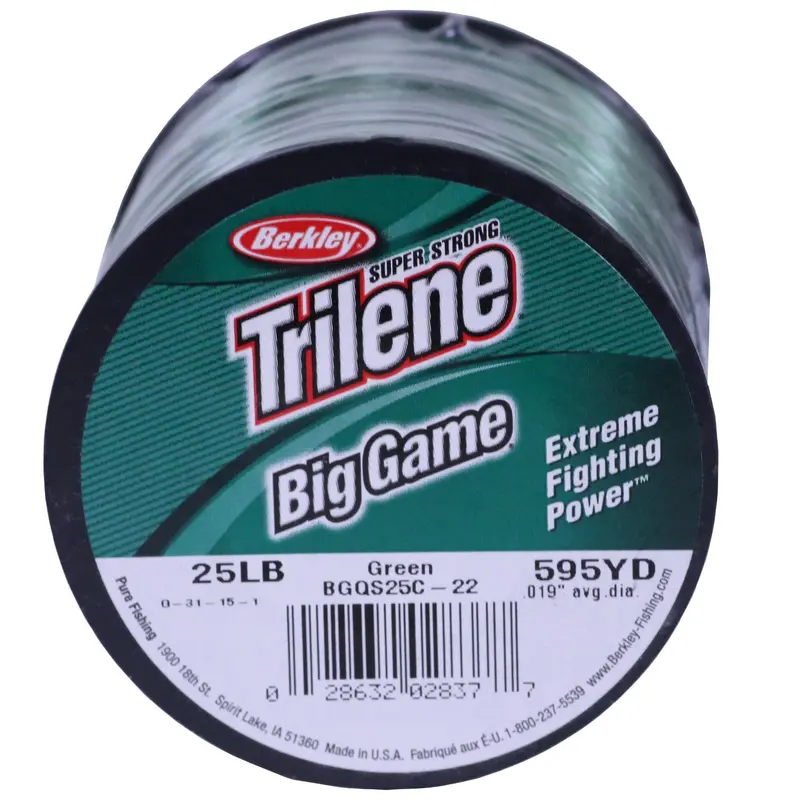Trilene Big Game Monofilament Fishing Line – 595 Yds, 25 Lb Test, 0.019" Green 1