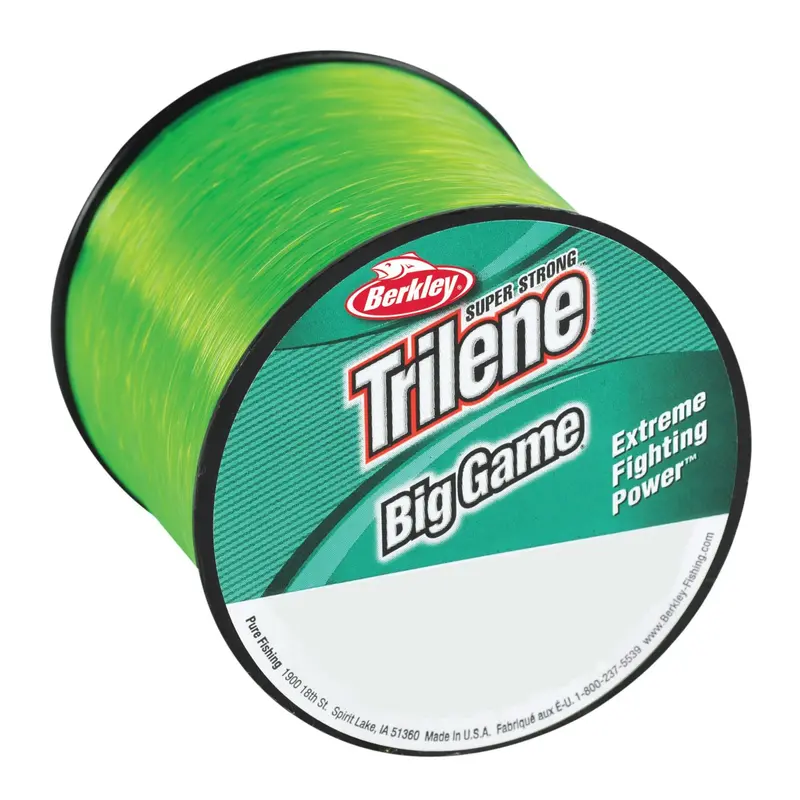 Trilene Big Game Monofilament Line – 275 Yards, 50 Lb Test, 0.028" Diameter, Solar Collector Color 1