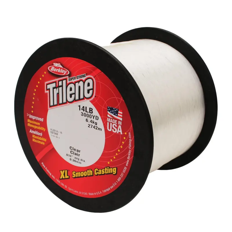 Trilene Xl Monofilament – 3000-Yard Clear Spool, 0.014" (14 Lb Test) 1