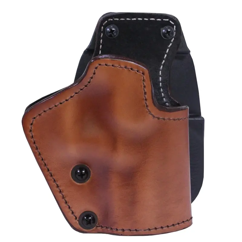 Triple-Layer Synthetic Leather Paddle Holster For Walther P99 – Brown, Right-Hand 1