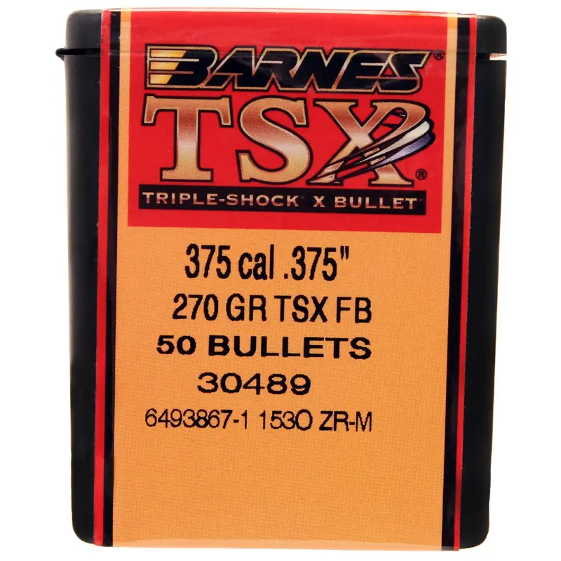 Triple-Shock X .375 Caliber Bullets – 270 Grain, Lead-Free Hollow Point, Flat Base (50 Ct) 1