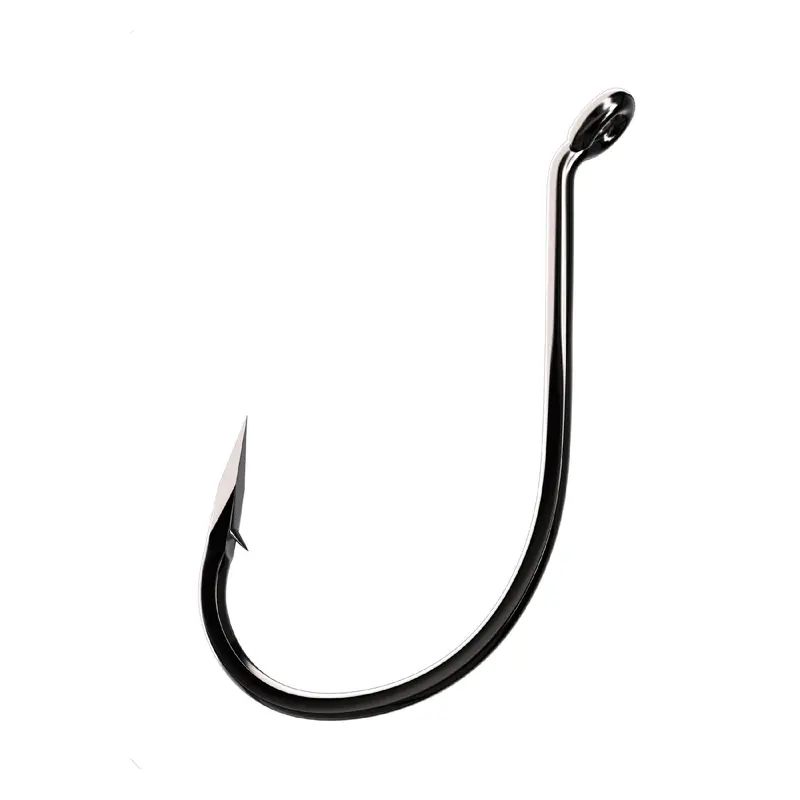 Trokar Drop Shot Fishing Hook – Platinum Black, Size 1 (7-Pack) 1
