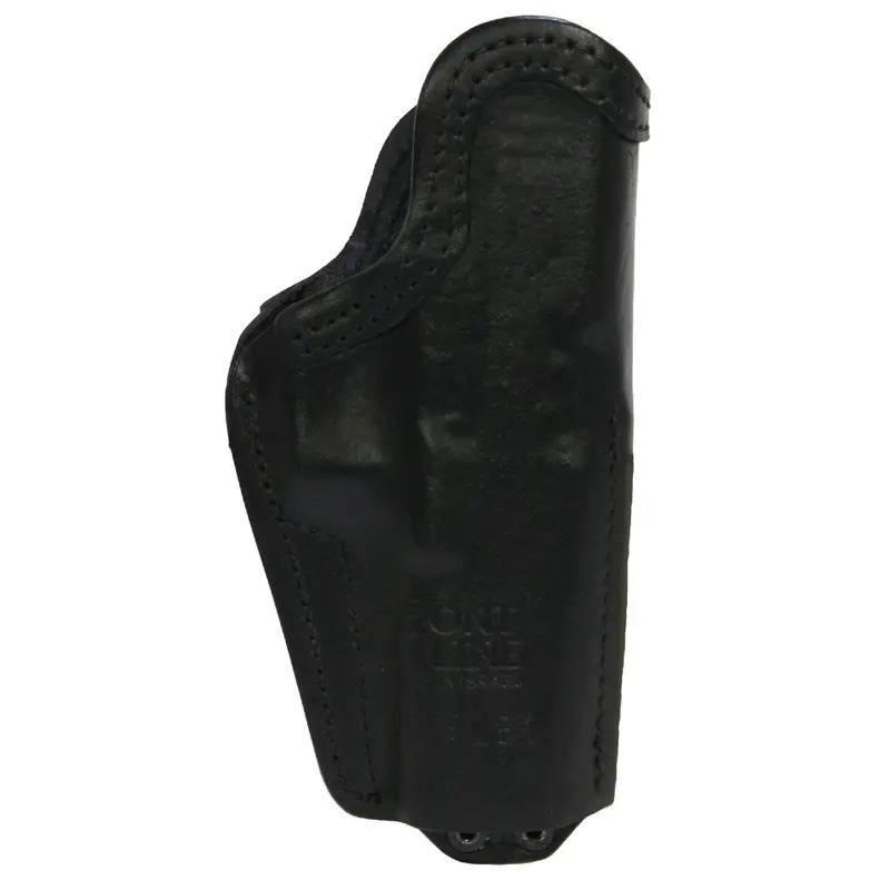 Tuckable Inside Waistband Leather Holster For Glock 20/21 – Black, Left-Handed 1