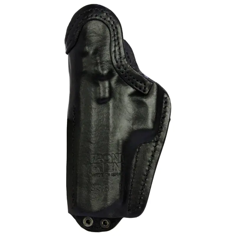 Tuckable Inside-Waistband Leather Holster – Jericho/Baby Eagle Full-Size With Rail, Black, Right-Hand 1