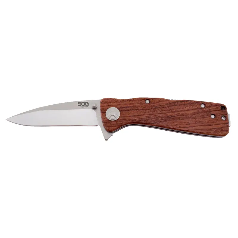Twitch Xl Folding Knife With Ergonomic Wood Handle 1