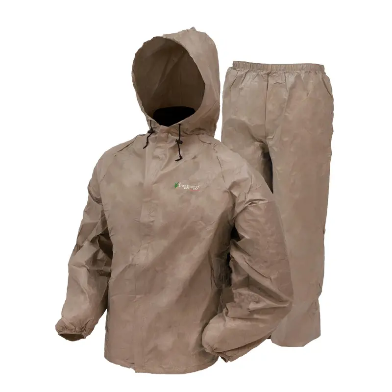 Ultra-Lite2 Khaki Rain Suit With Stuff Sack – Extra-Large Fit 1