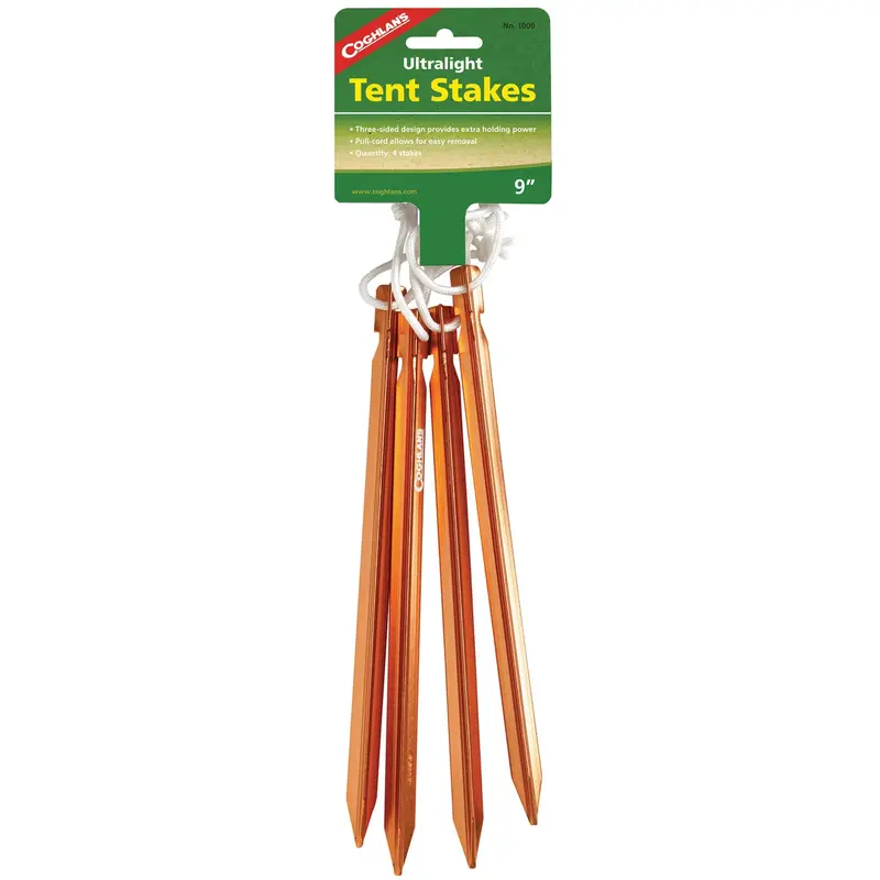 Ultralight Anodized Aluminum Tent Stakes (Pack Of 4) 1