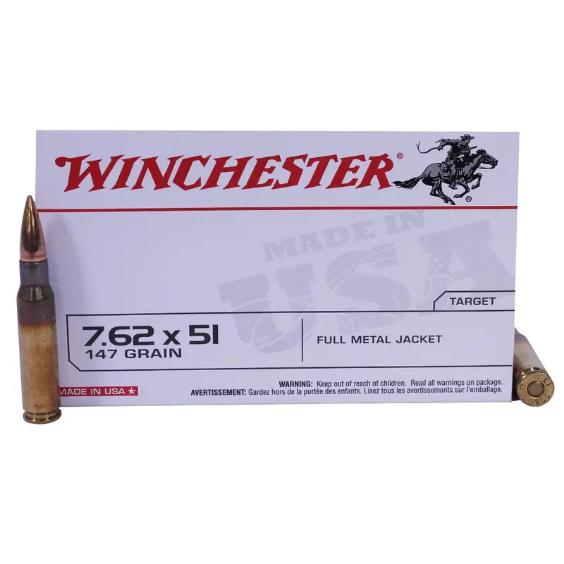 Usa-Made 7.62X51Mm Nato Ammo – 147-Grain Full Metal Jacket, Box Of 20 1