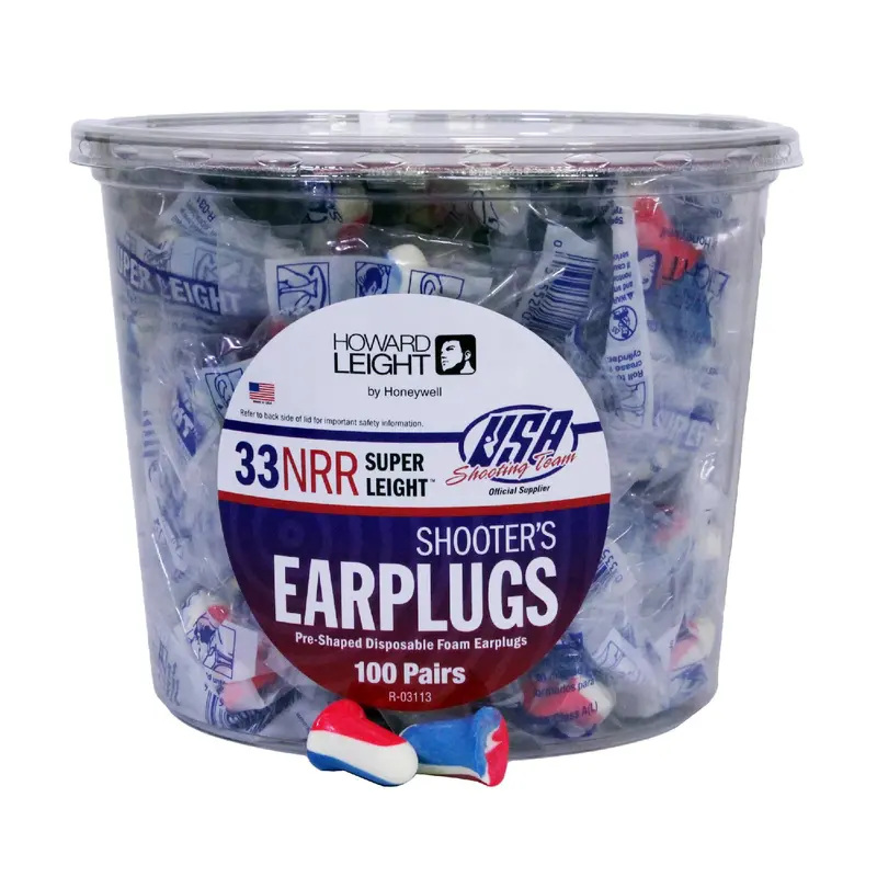 Usa-Themed Disposable Foam Earplugs – Patriotic Red, White, And Blue (Pack Of 100) 1