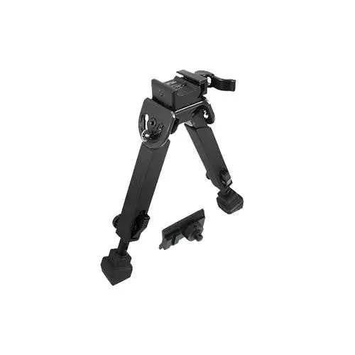 Utg Rubber-Armored Full-Metal Quick-Detach Bipod – Adjustable 6 To 8.5 Inches, Matte Black 1