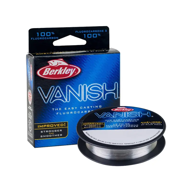 Vanish Fluorocarbon Fishing Line – 110 Yards, 0.007" Diameter, 4 Lb Test, Crystal Clear 1