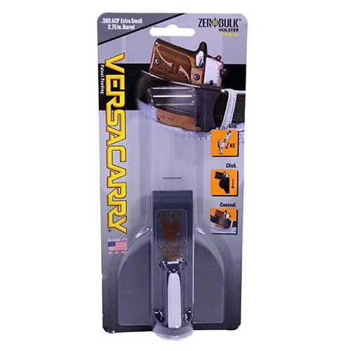 Vc Zerobulk Iwb Holster For .380 Acp – Gray, Extra-Small, Fits 2.75" Barrel 1