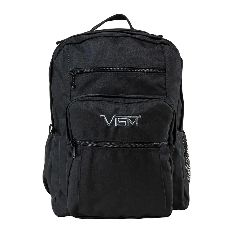 Vism Black Nylon Daypack – Lightweight Tactical Backpack 1