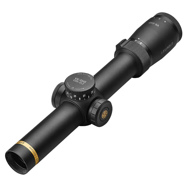 Vortex Vx-5Hd Riflescope – 1–5×24 Mm, 30Mm Tube, Cds-Zl2 Turret, Illuminated Firedot Duplex Reticle, Matte Black 1