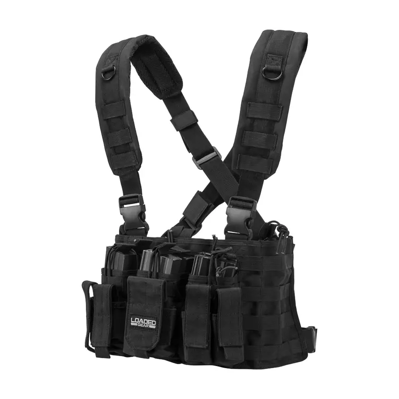 Vx-400 Tactical Chest Rig – Black Modular Load-Bearing System 1