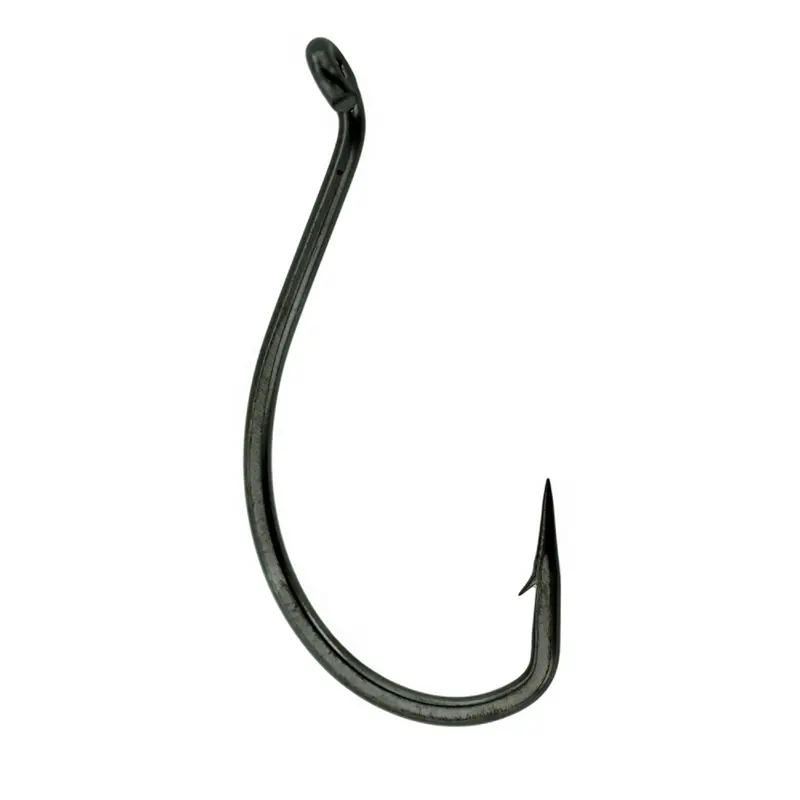 Walleye-Specific Wide Gap Hook – Size 4, Non-Shine Black (Pack Of 10) 1