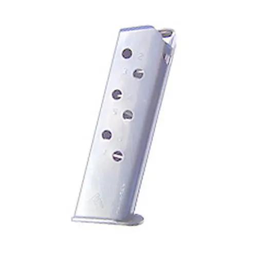 Walther Ppk-S .380 Acp Magazine – 7-Round Flat Base, Nickel-Plated 1