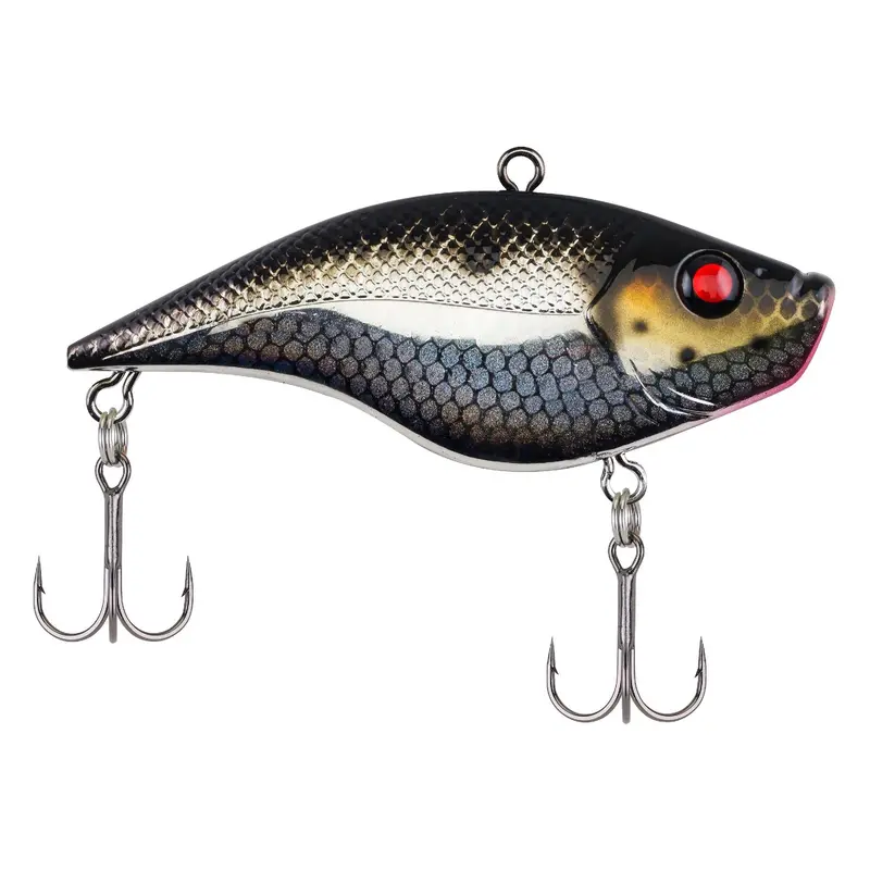 Warpig 2 3/8" Hard Bait – Black Silver Color, Dual Hooks 1