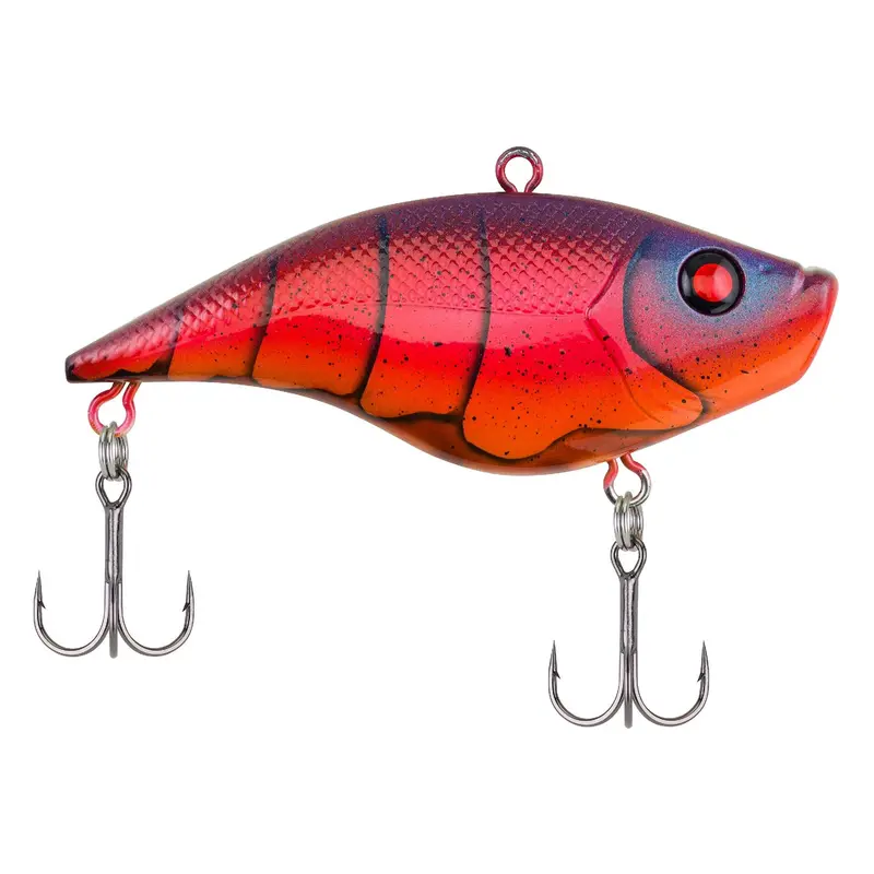 Warpig 3" Hard Bait – Special Red Craw Finish, Dual Hooks 1
