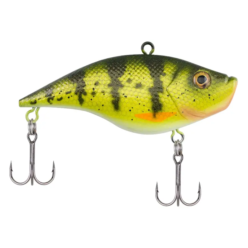 Warpig 3" Hard Bait – Yellow Perch Pattern, Dual-Hook Construction 1