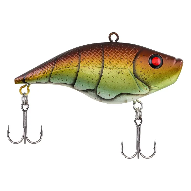 Warpig Hard Swimbait – 2 3/8" Vintage Craw Finish, Dual Hooks 1
